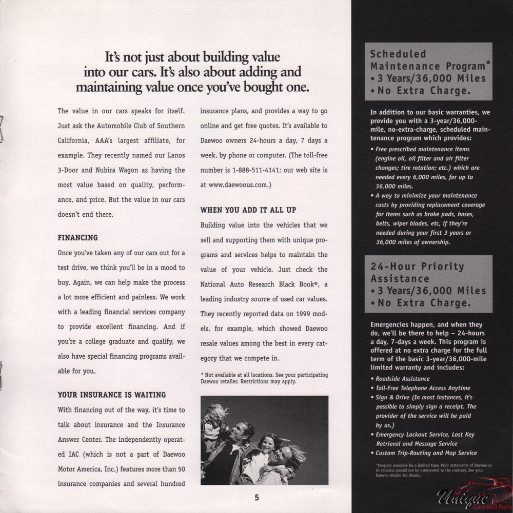 2000 Daewoo Brochure Page 6
